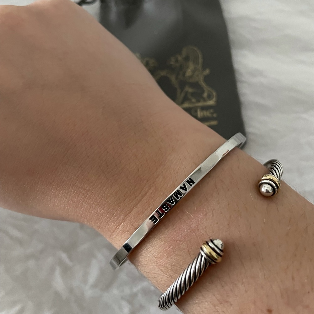 Namaste Silver Bracelet Miami Boutique - Picture 6 of 13